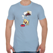 PRINTFASHION Kutya - Killer - Férfi póló - Világoskék férfi póló