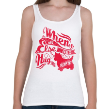 PRINTFASHION Kutya - Női atléta - Fehér női trikó