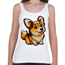 PRINTFASHION Kutya  - Női atléta - Fehér