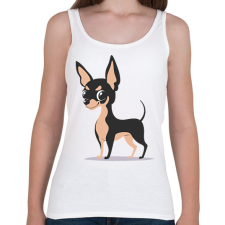 PRINTFASHION Kutya  - Női atléta - Fehér női trikó