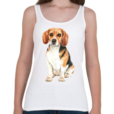 PRINTFASHION Kutya  - Női atléta - Fehér