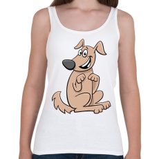 PRINTFASHION kutya - Női atléta - Fehér