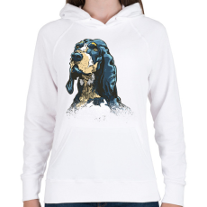 PRINTFASHION Kutya - Női kapucnis pulóver - Fehér