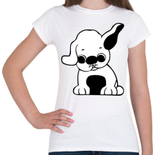 PRINTFASHION Kutya - Női póló - Fehér női póló