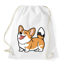 PRINTFASHION Kutya  - Sportzsák, Tornazsák - Fehér tornazsák