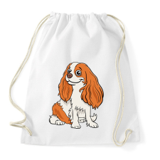 PRINTFASHION kutya - Sportzsák, Tornazsák - Fehér tornazsák