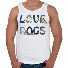 PRINTFASHION Kutya szeretet - Férfi atléta - Fehér atléta, trikó
