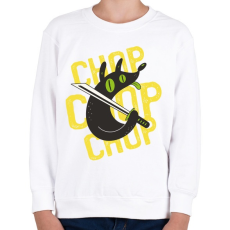PRINTFASHION Kutya vág- vág - chop chop - Gyerek pulóver - Fehér