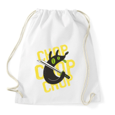 PRINTFASHION Kutya vág- vág - chop chop - Sportzsák, Tornazsák - Fehér tornazsák