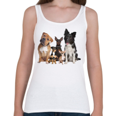 PRINTFASHION Kutyák - Női atléta - Fehér