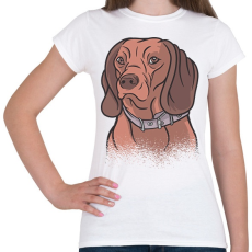 PRINTFASHION Kutyus - Női póló - Fehér