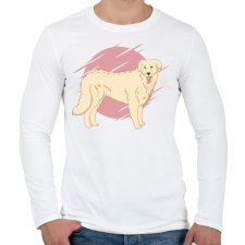 PRINTFASHION Kuvasz - Férfi hosszú ujjú póló - Fehér férfi póló