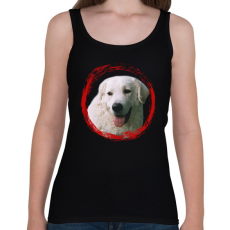 PRINTFASHION kuvasz kutyus - férfi - Női atléta - Fekete