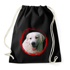 PRINTFASHION kuvasz kutyus - férfi - Sportzsák, Tornazsák - Fekete tornazsák
