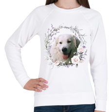 PRINTFASHION kuvasz kutyus - női - Női pulóver - Fehér