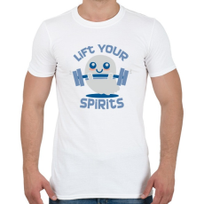 PRINTFASHION Küzdő szellem - Férfi póló - Fehér