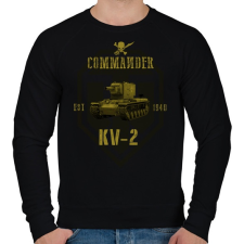 PRINTFASHION KV2 - Férfi pulóver - Fekete férfi pulóver, kardigán