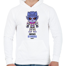 PRINTFASHION Kymera - Fortnite Season 7 - Férfi kapucnis pulóver - Fehér