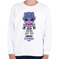 PRINTFASHION Kymera - Fortnite Season 7 - Gyerek pulóver - Fehér gyerek pulóver, kardigán