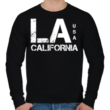 PRINTFASHION LA CALIFORNIA - Férfi pulóver - Fekete férfi pulóver, kardigán