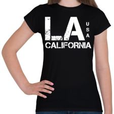 PRINTFASHION LA CALIFORNIA - Női póló - Fekete női póló