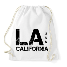 PRINTFASHION LA CALIFORNIA  - Sportzsák, Tornazsák - Fehér tornazsák