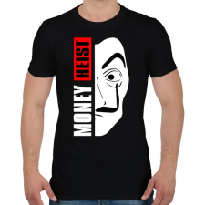 PRINTFASHION La Casa de Papel - A nagy pénzrablás - Money Heist - Férfi póló - Fekete férfi póló