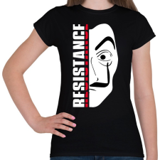 PRINTFASHION La Casa de Papel - A nagy pénzrablás - Money Heist - Női póló - Fekete női póló