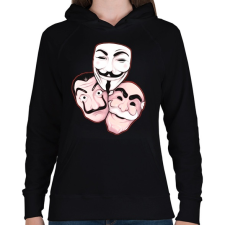 PRINTFASHION La casa de papel és barátai - Női kapucnis pulóver - Fekete női pulóver, kardigán