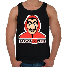 PRINTFASHION LA CASA DE PAPEL - Férfi atléta - Fekete atléta, trikó