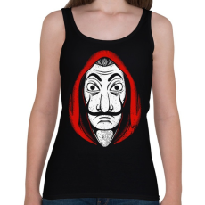 PRINTFASHION La casa de papel MASK - Női atléta - Fekete