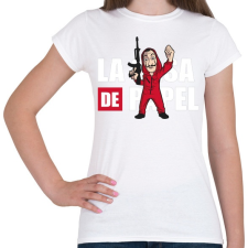 PRINTFASHION La casa de papel N3 - Női póló - Fehér női póló