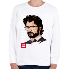 PRINTFASHION La casa de papel N6 - Gyerek pulóver - Fehér gyerek pulóver, kardigán