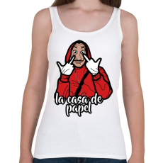 PRINTFASHION La Casa de Papel - Női atléta - Fehér