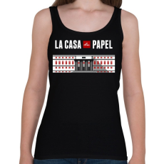 PRINTFASHION La casa de papel  - Női atléta - Fekete