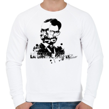 PRINTFASHION La casa de papel professor - Férfi pulóver - Fehér férfi pulóver, kardigán
