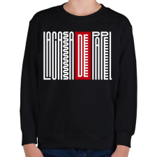 PRINTFASHION La casa de papel text - Gyerek pulóver - Fekete gyerek pulóver, kardigán