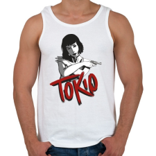 PRINTFASHION La casa de papel - Tokio - Férfi atléta - Fehér atléta, trikó