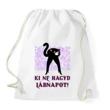 PRINTFASHION LÁBNAP - Sportzsák, Tornazsák - Fehér tornazsák