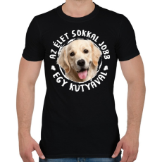 PRINTFASHION Labrador - Férfi póló - Fekete