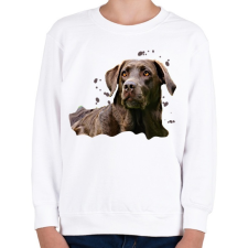 PRINTFASHION labrador - Gyerek pulóver - Fehér gyerek pulóver, kardigán
