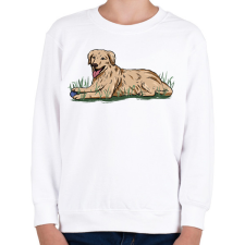 PRINTFASHION Labrador - Gyerek pulóver - Fehér gyerek pulóver, kardigán