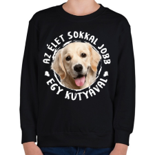 PRINTFASHION Labrador - Gyerek pulóver - Fekete gyerek pulóver, kardigán