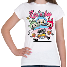 PRINTFASHION labubu-at-car-seeklogo - Női póló - Fehér női póló