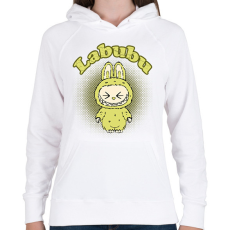 PRINTFASHION labubu - Női kapucnis pulóver - Fehér