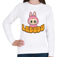 PRINTFASHION Labubu - Női pulóver - Fehér női pulóver, kardigán