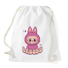 PRINTFASHION Labubu - Sportzsák, Tornazsák - Fehér tornazsák