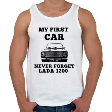 PRINTFASHION LADA 1200 - Férfi atléta - Fehér atléta, trikó