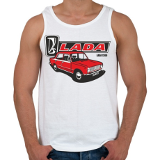 PRINTFASHION lada 1200 - Férfi atléta - Fehér