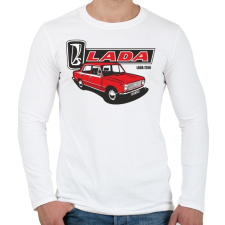 PRINTFASHION lada 1200 - Férfi hosszú ujjú póló - Fehér férfi póló